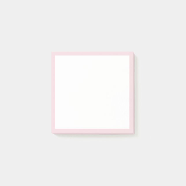 Hellrosa Randnotizen Post-it Klebezettel (Vorderseite)