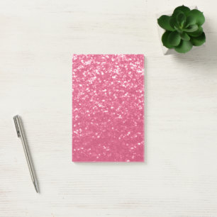 Hellrosa Rose Imitate Glitzern Glitzer Post-it Klebezettel