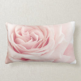 Hellrosa Rosen-Blume - Rosen-Blumen mit Blumen Lendenkissen