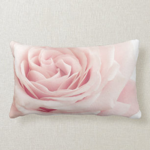 Hellrosa Rosen-Blume - Rosen-Blumen mit Blumen Lendenkissen
