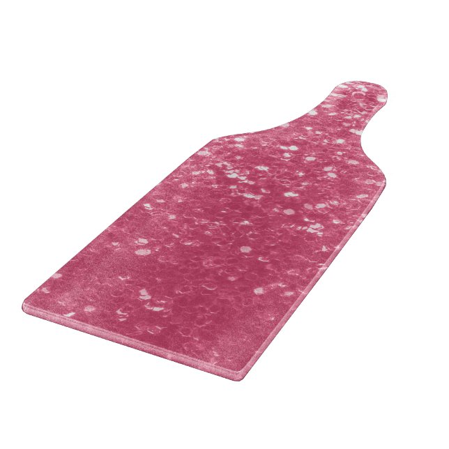 Hellrosa Rosen-Imitat-Sparkles Glitter Schneidebrett (Ecke)