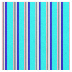 Hellrosa, Schiefergrau, Weiß, Blau und Zyanfarben Stoff