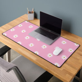 Hellrosa Schreibtischmatte mit eleganten Florals