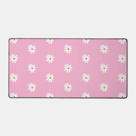 Hellrosa Schreibtischmatte mit eleganten Florals