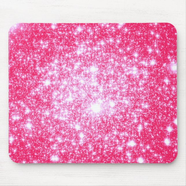 Hellrosa Stars Mousepad (Vorne)