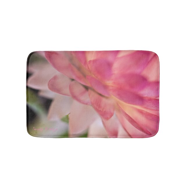 Hellrosa Strawblume Badematte (Vorderseite)