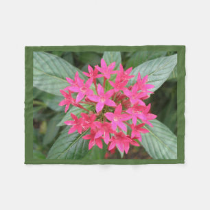Hellrosa tropische Blume Fleece Blanket