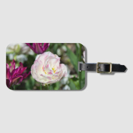 Hellrosa Tulpen an einem sonnigen Tag Gepäckanhänger