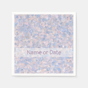 Hellrosa und blau serviette