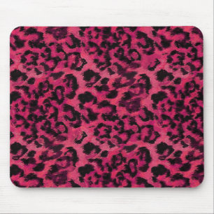 Hellrosa und gepunktete Leoparden Mousepad