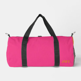 Hellrosa und orange Monogramm Duffle Bag