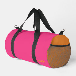 Hellrosa und orange Monogramm Duffle Bag