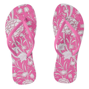 Hellrosa und Vintage Trendfarben Flip Flops