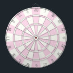 Hellrosa und weiß dartscheibe<br><div class="desc">Hellrosa und weiße DIN-Tafel</div>