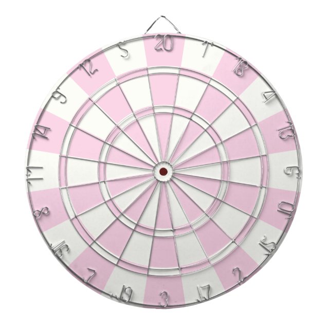Hellrosa und weiß dartscheibe (vorne)