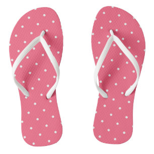 Hellrosa und weiße Punkte Flip Flops