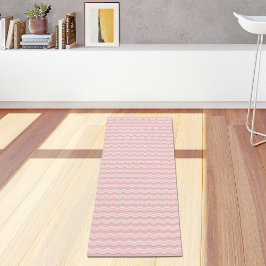 Hellrosa Wellenmuster-Yogamatte Yogamatte