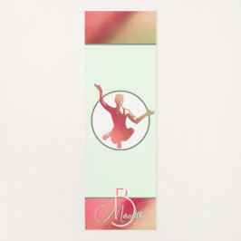 Hellrosa Yogi-Silhouette Yogamatte