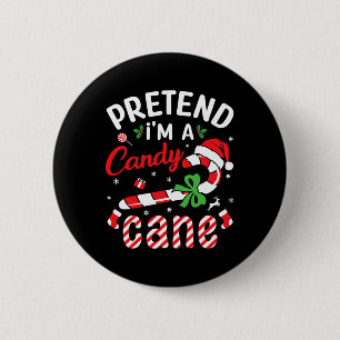 Hellrot und weiße Weihnachtscreme Candy Cane Shirt Button