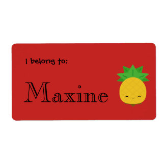 Hellrote Ananas-Bezeichnungen