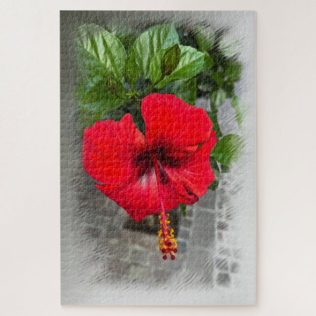 Hellrote Blume (Vertikal)