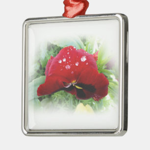Hellrote Panik Ornament Aus Metall