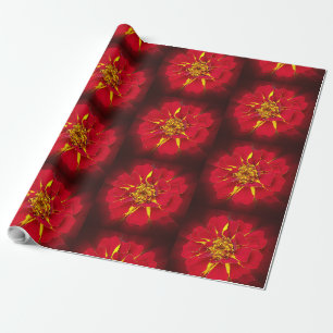 hellrotes Geländer Geschenkpapier