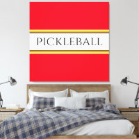 Hellrotes, weißes Orange PICKLEBALL Racing Streife