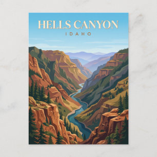Hells Canyon Idaho Postkarte