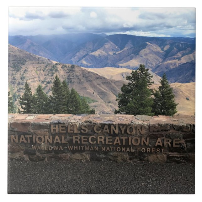 Hells Canyon Landschaftlich Byway, OR Fliese (Vorderseite)