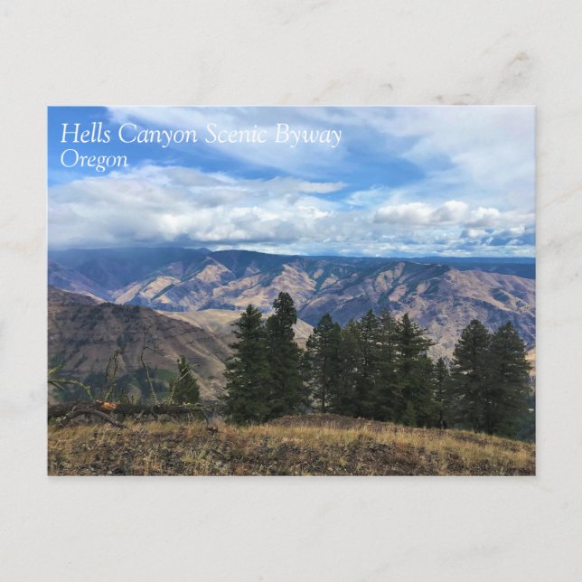 Hells Canyon Landschaftlich Byway, OR Postkarte (Vorderseite)