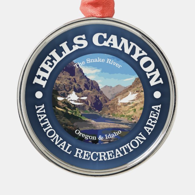 Hells Canyon NRA Ornament Aus Metall (Vorne)