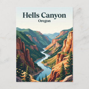 Hells Canyon, Oregon Postkarte