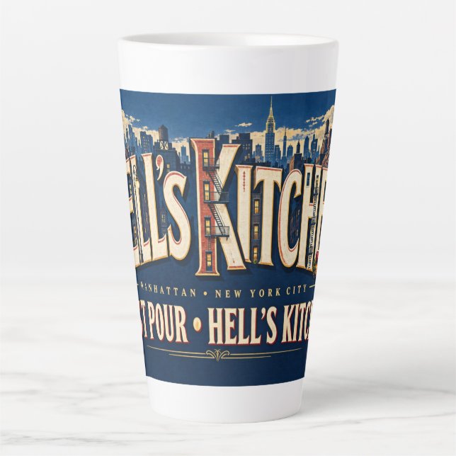 Hell's Kitchen Manhattan NYC Milchtasse (Vorderseite)