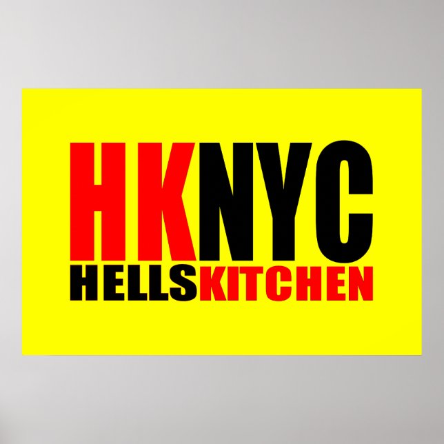 Hell's Kitchen New York City Logo Poster (Vorne)