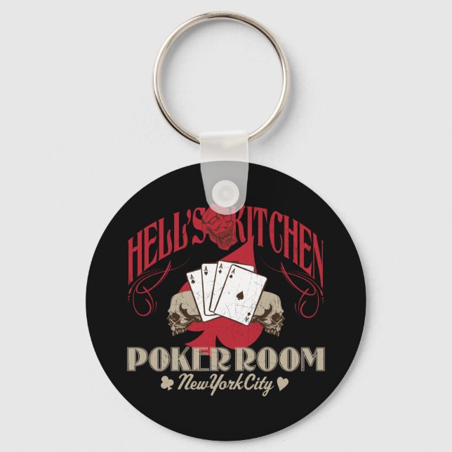 Hells Kitchen Poker Room, New York City Schlüssela Schlüsselanhänger (Vorderseite)