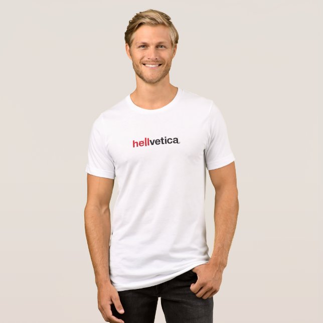 Hellvetica Tri-Blend Shirt (Vorderseite voll)