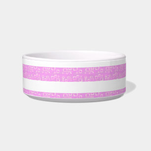 Hellviolette geometrische Streifen Napf