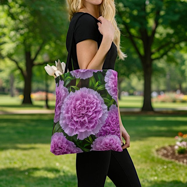 Hellviolette Nelken-Tasche Tasche (Von Creator hochgeladen)