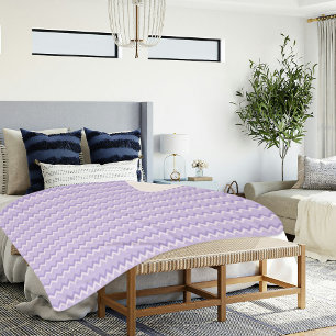 Hellvioletter Chevron-Muster-Sherpa-Decke Sherpadecke