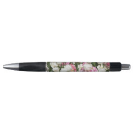 Hellweiße und rosa Tulpen auf sonniger Höhe Kugelschreiber