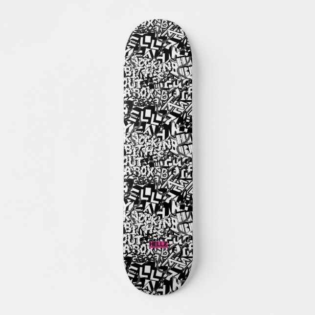Hellz Bellz "Alphabet-Suppe " Skateboard (Vorne)