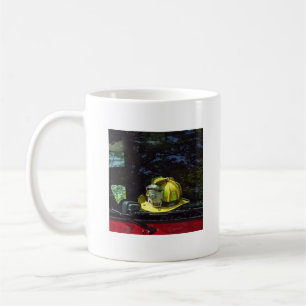 Helm des Gelben Feuerwehrkapitän Kaffeetasse