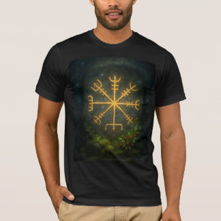 Helm des Schreckens Aegishjalmur Nordisches Schutz T-Shirt