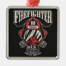 Helm für personalisierte Feuerwehrmaske