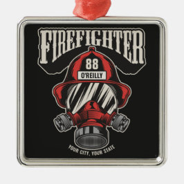 Helm für personalisierte Feuerwehrmaske Ornament Aus Metall