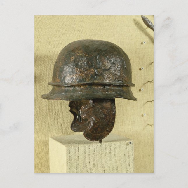 Helm mit Wangenwächter aus Alesia, Tene III Postkarte (Vorderseite)