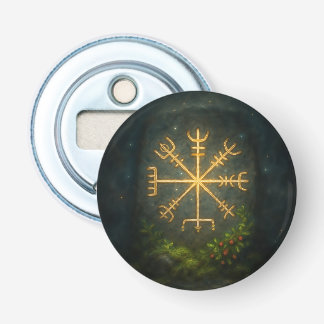 Helm of Awe Aegishjalmur Norse Protective Symbol   Flaschenöffner