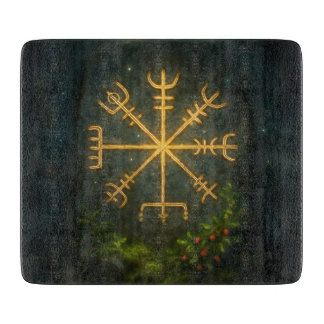 Helm of Awe Aegishjalmur Norse Protective Symbol   Schneidebrett