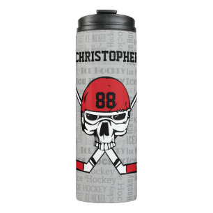 Helm und Sticks Typografie Thermosbecher